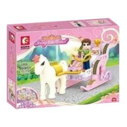 SEMBO 1808 1809 1810 1811 1812 1813 1814 1815 non  LÂU ĐÀI TƯỞNG TƯỢNG bộ đồ chơi xếp lắp ráp ghép mô hình FAIRY TALE LAND 96 khối