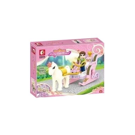 SEMBO 1808 1809 1810 1811 1812 1813 1814 1815 non  LÂU ĐÀI TƯỞNG TƯỢNG bộ đồ chơi xếp lắp ráp ghép mô hình FAIRY TALE LAND 96 khối