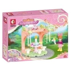 SEMBO 1808 1809 1810 1811 1812 1813 1814 1815 non  LÂU ĐÀI TƯỞNG TƯỢNG bộ đồ chơi xếp lắp ráp ghép mô hình FAIRY TALE LAND 96 khối