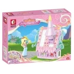 SEMBO 1808 1809 1810 1811 1812 1813 1814 1815 non  LÂU ĐÀI TƯỞNG TƯỢNG bộ đồ chơi xếp lắp ráp ghép mô hình FAIRY TALE LAND 96 khối