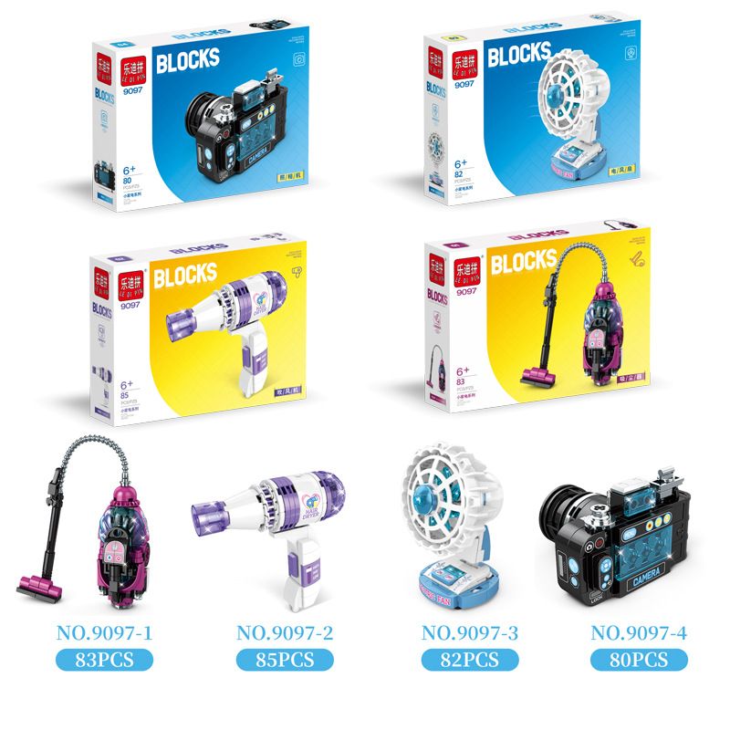 LE DI PIN 9097 non  8 THIẾT BỊ GIA DỤNG bộ đồ chơi xếp lắp ráp ghép mô hình Creator Sáng Tạo 660 khối
