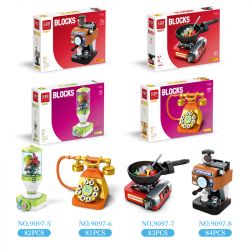 LE DI PIN 9097 non  8 THIẾT BỊ GIA DỤNG bộ đồ chơi xếp lắp ráp ghép mô hình Creator Sáng Tạo 660 khối