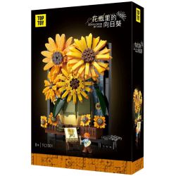 TOP TOY TC1501 1501 non  HOA HƯỚNG DƯƠNG TRONG BÌNH bộ đồ chơi xếp lắp ráp ghép mô hình Flowers SUNFLOWER IN VASE