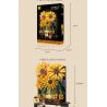 TOP TOY TC1501 1501 non  HOA HƯỚNG DƯƠNG TRONG BÌNH bộ đồ chơi xếp lắp ráp ghép mô hình Flowers SUNFLOWER IN VASE