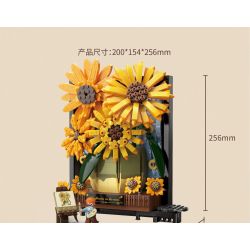 TOP TOY TC1501 1501 non  HOA HƯỚNG DƯƠNG TRONG BÌNH bộ đồ chơi xếp lắp ráp ghép mô hình Flowers SUNFLOWER IN VASE