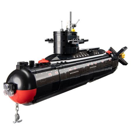 CAYI 2239 non  TÀU NGẦM HẠT NHÂN CHIẾN LƯỢC TYPE 094 bộ đồ chơi xếp lắp ráp ghép mô hình Military Army THE TYPE 094 STRATEGIC NUCLEAR SUBMARINE Quân Sự Bộ Đội 519 khối