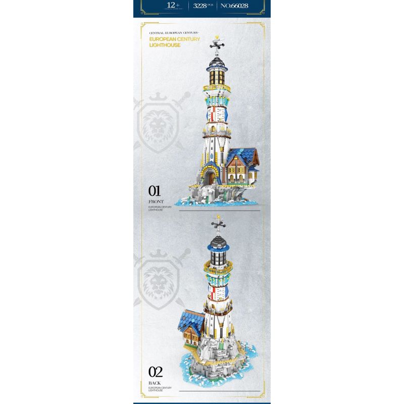 REOBRIX 66028 non  HẢI ĐĂNG bộ đồ chơi xếp lắp ráp ghép mô hình EUROPEAN CENTURY LIGHTHOUSE 3228 khối REOBRIX 66028 non  HẢI ĐĂNG bộ đồ chơi xếp lắp ráp ghép mô hình EUROPEAN CENTURY LIGHTHOUSE 3228 khối