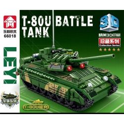 LEYI 66018 non  XE TĂNG T-80U bộ đồ chơi xếp lắp ráp ghép mô hình Military Army T-80U BATTLE TANK Quân Sự Bộ Đội 592 khối