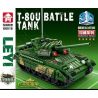 LEYI 66018 non  XE TĂNG T-80U bộ đồ chơi xếp lắp ráp ghép mô hình Military Army T-80U BATTLE TANK Quân Sự Bộ Đội 592 khối