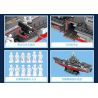 SEMBO 208012 non  TÀU LIÊU NINH 1:420 tỷ lệ 1:420 bộ đồ chơi xếp lắp ráp ghép mô hình Military Army PLA.NAVY LIAONING Quân Sự Bộ Đội 2222 khối