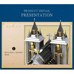 REOBRIX 66027 non  NHÀ THỜ bộ đồ chơi xếp lắp ráp ghép mô hình EUROPEAN CENTURY CHURCHES 3468 khối
