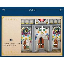 REOBRIX 66027 non  NHÀ THỜ bộ đồ chơi xếp lắp ráp ghép mô hình EUROPEAN CENTURY CHURCHES 3468 khối