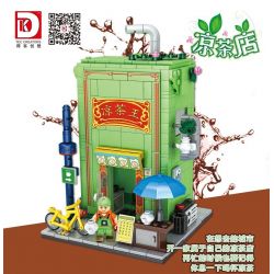 DK 7029 non  CỬA HÀNG TRÀ THẢO DƯỢC bộ đồ chơi xếp lắp ráp ghép mô hình City Thành Phố 558 khối