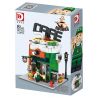 DK 7028 non  QUÁN CÀ PHÊ bộ đồ chơi xếp lắp ráp ghép mô hình City Thành Phố 522 khối