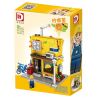 DK 7026 non  QUÁN TRÀ CHANH bộ đồ chơi xếp lắp ráp ghép mô hình City LEMON TEA Thành Phố 554 khối