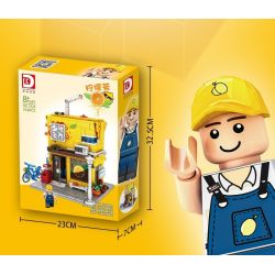 DK 7026 non  QUÁN TRÀ CHANH bộ đồ chơi xếp lắp ráp ghép mô hình City LEMON TEA Thành Phố 554 khối
