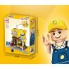 DK 7026 non  QUÁN TRÀ CHANH bộ đồ chơi xếp lắp ráp ghép mô hình City LEMON TEA Thành Phố 554 khối