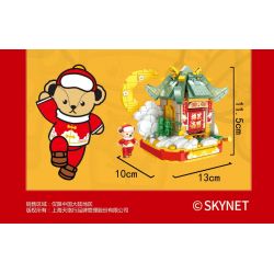 INBRIXX 881502 non  CHẠY XIANGE bộ đồ chơi xếp lắp ráp ghép mô hình TEDDY BEAR