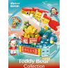 INBRIXX 881501 non  CẦU NGUYỆN CÁ KOI bộ đồ chơi xếp lắp ráp ghép mô hình TEDDY BEAR