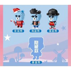 LOZ 1311 non  TRỨNG MÙ GẤU HAMAHAMA bộ đồ chơi xếp lắp ráp ghép mô hình BANGBANGBEAR