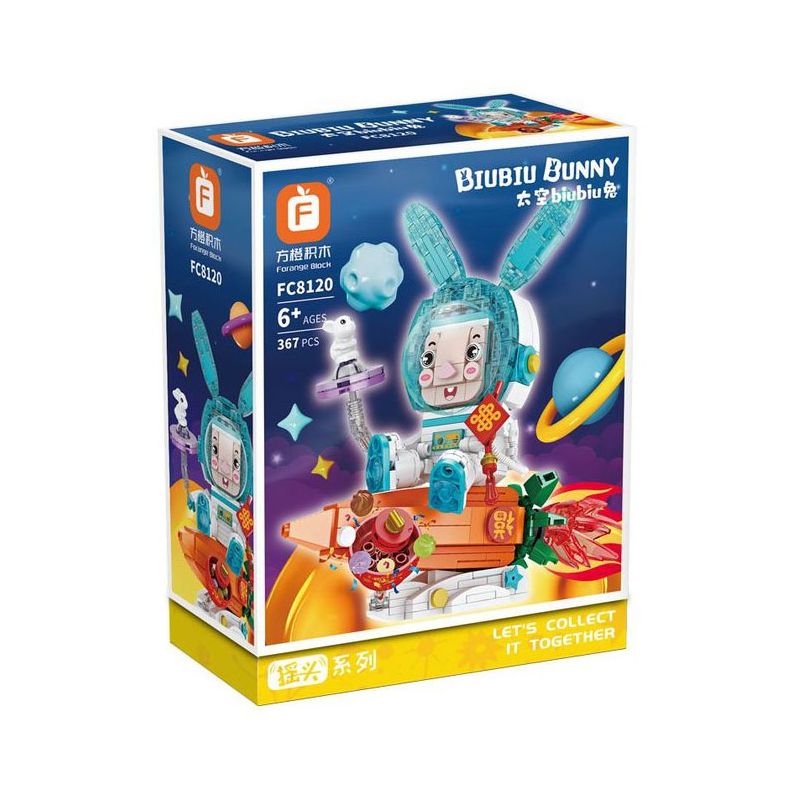 FORANGE FC8120 8120 non  THỎ BIUBIU KHÔNG GIAN bộ đồ chơi xếp lắp ráp ghép mô hình Chinese Traditional Festivals BIUBIU BUNNY Lễ Hội Cổ Truyền 367 khối