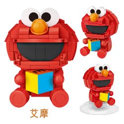 LOZ 1313 non  TRỨNG MÙ ĐƯỜNG MÈ bộ đồ chơi xếp lắp ráp ghép mô hình Movie & Game SESAME STREET Phim Và Trò Chơi