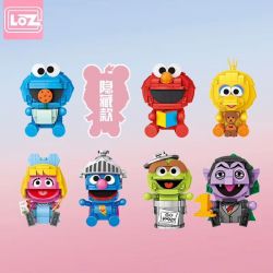 LOZ 1313 non  TRỨNG MÙ ĐƯỜNG MÈ bộ đồ chơi xếp lắp ráp ghép mô hình Movie & Game SESAME STREET Phim Và Trò Chơi