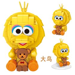 LOZ 1313 non  TRỨNG MÙ ĐƯỜNG MÈ bộ đồ chơi xếp lắp ráp ghép mô hình Movie & Game SESAME STREET Phim Và Trò Chơi