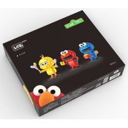 LOZ 4108 non  ĐƯỜNG MÈ bộ đồ chơi xếp lắp ráp ghép mô hình Movie & Game SESAME STREET Phim Và Trò Chơi 707 khối