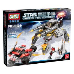 GUDI 8616 non  BÃO ĐỔ BỘ bộ đồ chơi xếp lắp ráp ghép mô hình Star Wars STAR CONTEND FOR HEGEMONY Chiến Tranh Giữa Các Vì Sao 282 khối