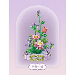 GEKKOSHA 804201 non  CÀNH HOA MÚA bộ đồ chơi xếp lắp ráp ghép mô hình 870 khối