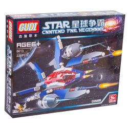 GUDI 8613 non  MÁY BAY CHIẾN ĐẤU NGỌN LỬA TRẮNG bộ đồ chơi xếp lắp ráp ghép mô hình Star Wars STAR CONTEND FOR HEGEMONY WHITE INFLAMMATION FIGHTER Chiến Tranh Giữa Các Vì Sao 226 khối