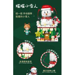 GEKKOSHA 801008 non  LẮC NGƯỜI TUYẾT NHỎ bộ đồ chơi xếp lắp ráp ghép mô hình