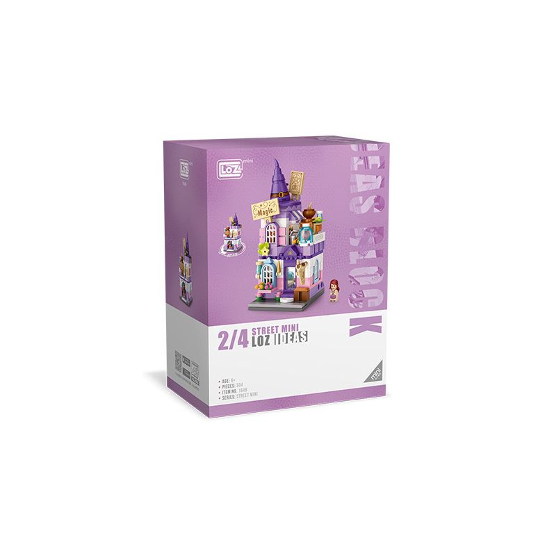 LOZ 1649 non  CỬA HÀNG MA THUẬT bộ đồ chơi xếp lắp ráp ghép mô hình Mini Modular Đường Phố Thu Nhỏ 304 khối