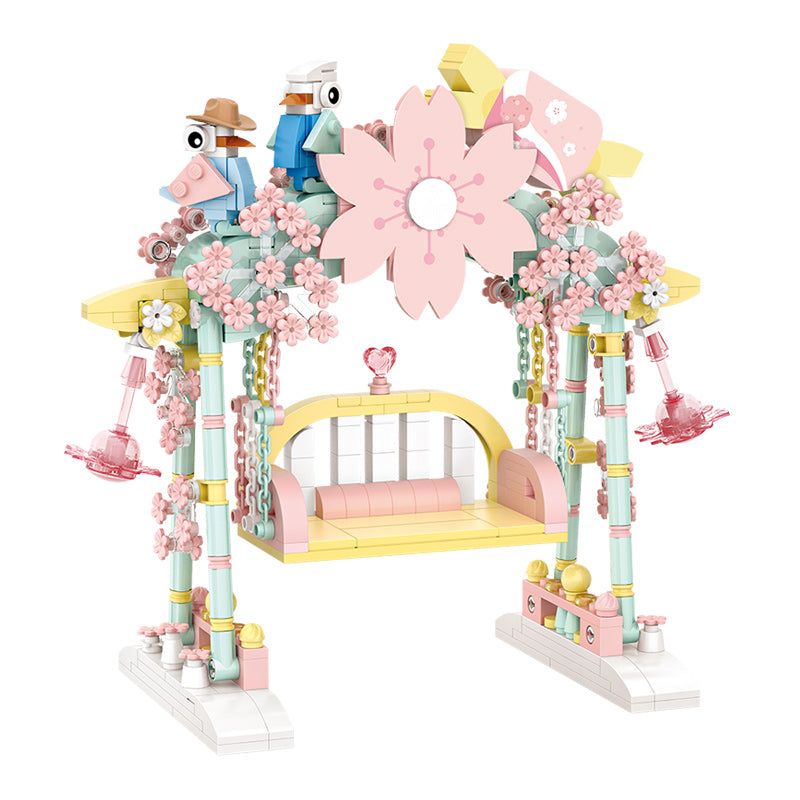 LOZ 1126 non Lego XÍCH ĐU HOA bộ đồ chơi xếp lắp ráp ghép mô hình Girl Con Gái 626 khối