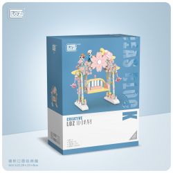 LOZ 1126 non  XÍCH ĐU HOA bộ đồ chơi xếp lắp ráp ghép mô hình Girl Con Gái 626 khối