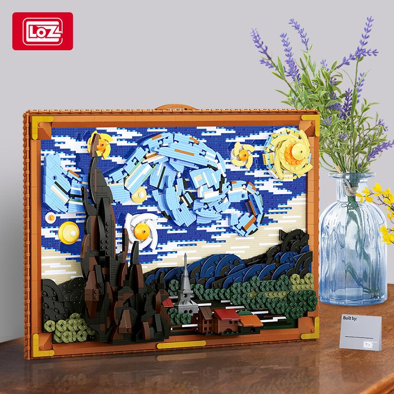 LOZ 1066 non  ĐÊM ĐẦY SAO bộ đồ chơi xếp lắp ráp ghép mô hình Art 2789 khối