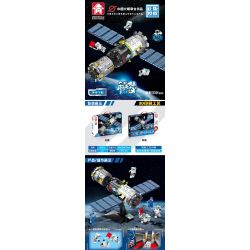 LEYI 82010 non  TÀU VŨ TRỤ THẦN CHÂU bộ đồ chơi xếp lắp ráp ghép mô hình Space Thám Hiểm Không Gian 1202 khối