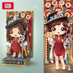 LOZ 1553 non  CA SĨ bộ đồ chơi xếp lắp ráp ghép mô hình 338 khối