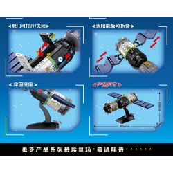 LEYI 82010 non  TÀU VŨ TRỤ THẦN CHÂU bộ đồ chơi xếp lắp ráp ghép mô hình Space Thám Hiểm Không Gian 1202 khối