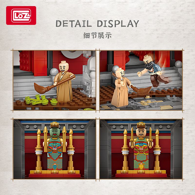 LOZ 1055 non  CHÙA DAISHOKOKUJI bộ đồ chơi xếp lắp ráp ghép mô hình 2220 khối