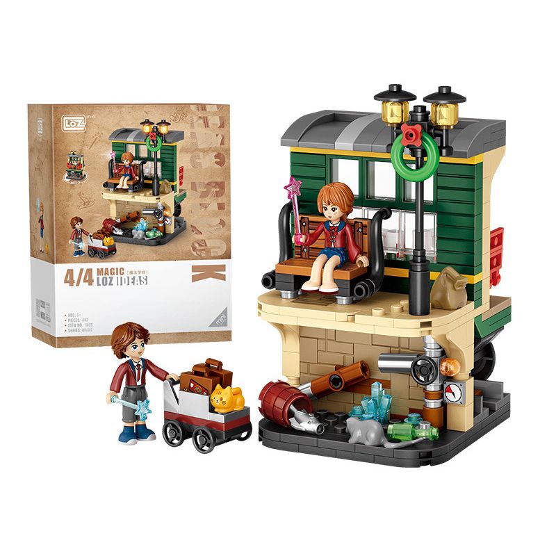 LOZ 1669 non Lego NỀN TẢNG MA THUẬT bộ đồ chơi xếp lắp ráp ghép mô hình MAGIC SCHOOL 402 khối