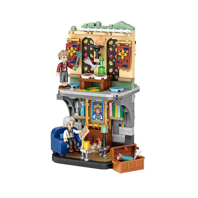 LOZ 1668 non Lego HỌC VIỆN PHÉP THUẬT bộ đồ chơi xếp lắp ráp ghép mô hình MAGIC SCHOOL 401 khối