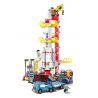 SEMBO 203336 non  RA MẮT TRUNG TÂM XE bộ đồ chơi xếp lắp ráp ghép mô hình Space SEA OF STARS Thám Hiểm Không Gian 728 khối
