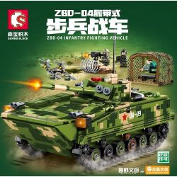 SEMBO 203146 non  XE CHIẾN ĐẤU BỘ BINH BÁNH XÍCH ZBD-04 bộ đồ chơi xếp lắp ráp ghép mô hình Military Army ZBD-04 INFANTRY FIGHTING VEHICLE Quân Sự Bộ Đội 744 khối