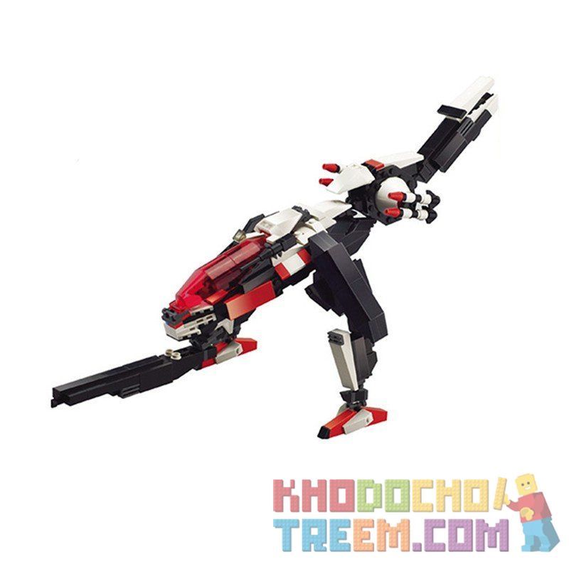 GUDI 8119 Xếp hình kiểu  CREATOR 3 IN 1 Transformers 3 In 1 Rô Bốt Biến Hình Thành Phi Thuyền Thú 438 khối