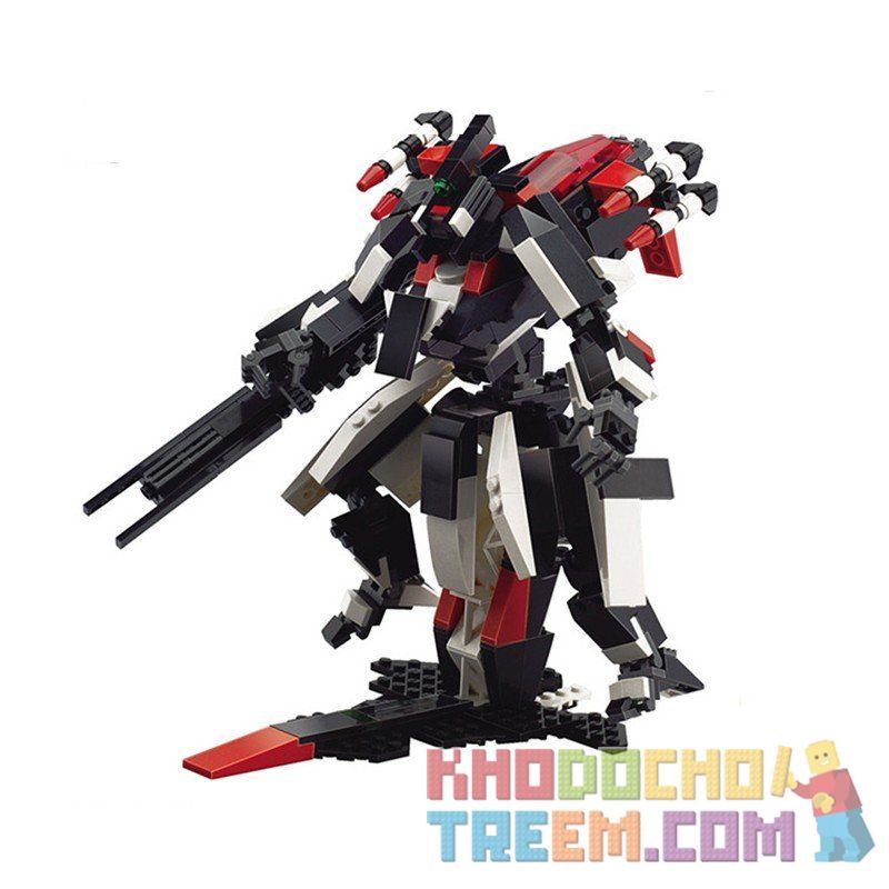 GUDI 8119 Xếp hình kiểu  CREATOR 3 IN 1 Transformers 3 In 1 Rô Bốt Biến Hình Thành Phi Thuyền Thú 438 khối