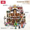 LOZ 1054 non  QUÁN CÀ PHÊ GIÁNG SINH bộ đồ chơi xếp lắp ráp ghép mô hình Modular Buildings Mô Hình Nhà Cửa 2506 khối