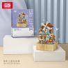 LOZ 1239 non  HỘP NHẠC CỐI XAY GIÓ bộ đồ chơi xếp lắp ráp ghép mô hình 799 khối
