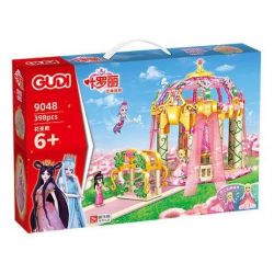 GUDI 9048 non  ĐỀN THỜ HOA bộ đồ chơi xếp lắp ráp ghép mô hình Yeloli 398 khối